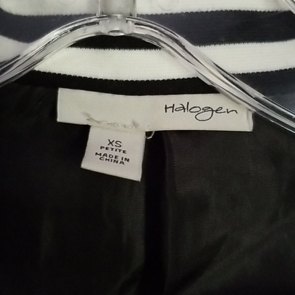 Halogen black and white striped jacket - Picture 2 of 5